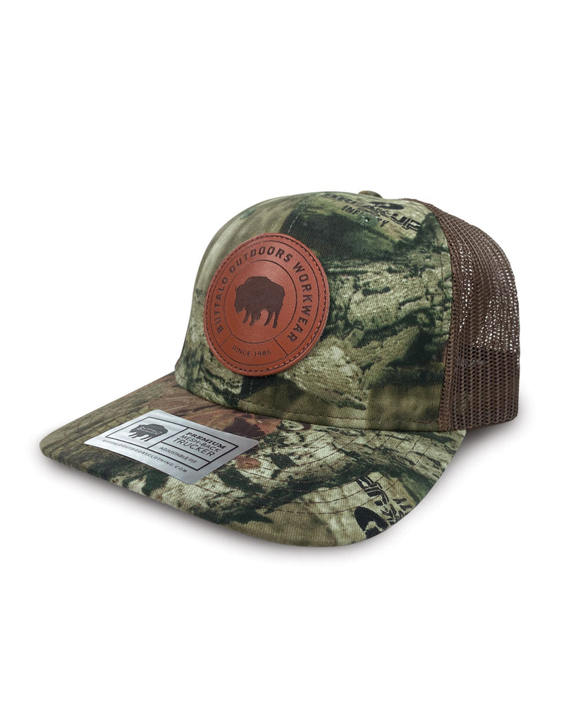 Buffalo Outdoors® Workwear Camo Circle Patch Trucker Hat