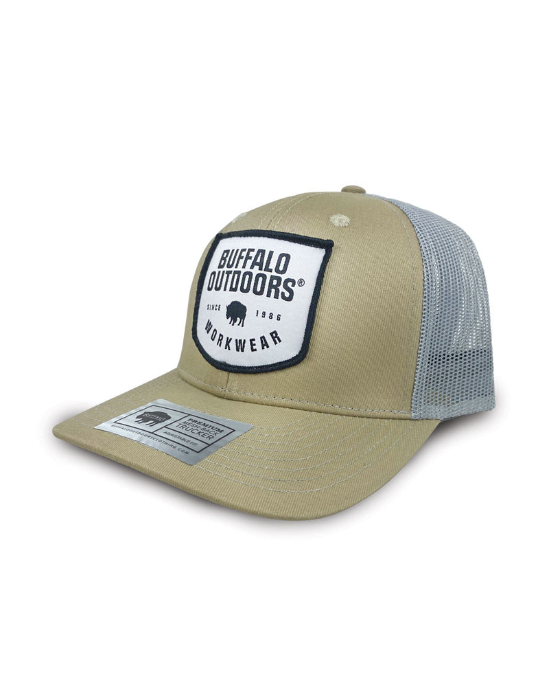 Buffalo Outdoors® Workwear Woven Color Patch Trucker Hat