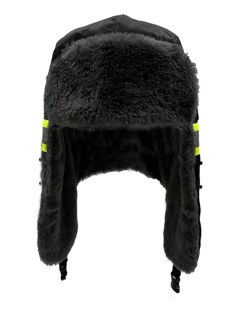 Buffalo Outdoors® Workwear Black Reflective Aviator Hat
