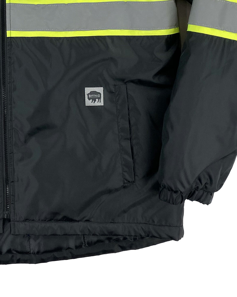 Buffalo Outdoors® Workwear Black Reflective Safety Midweight Field Jac