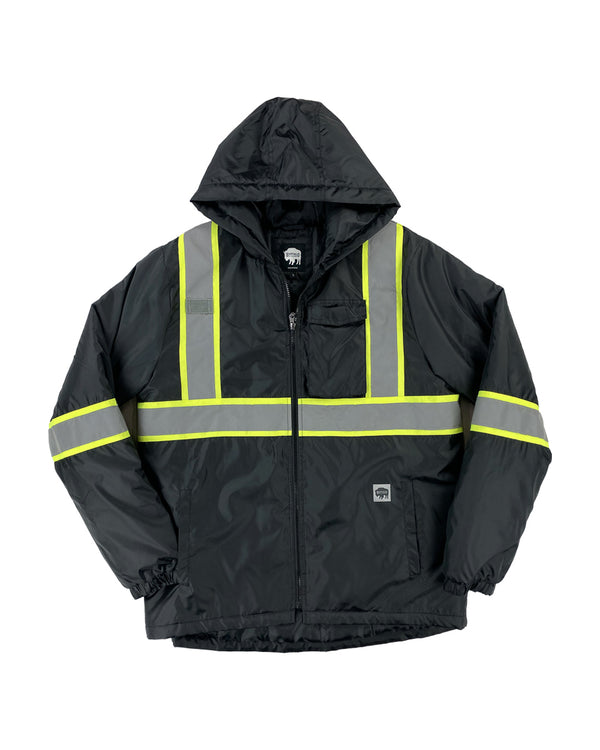 Buffalo Outdoors® Workwear Black Reflective Safety Midweight Field Jacket