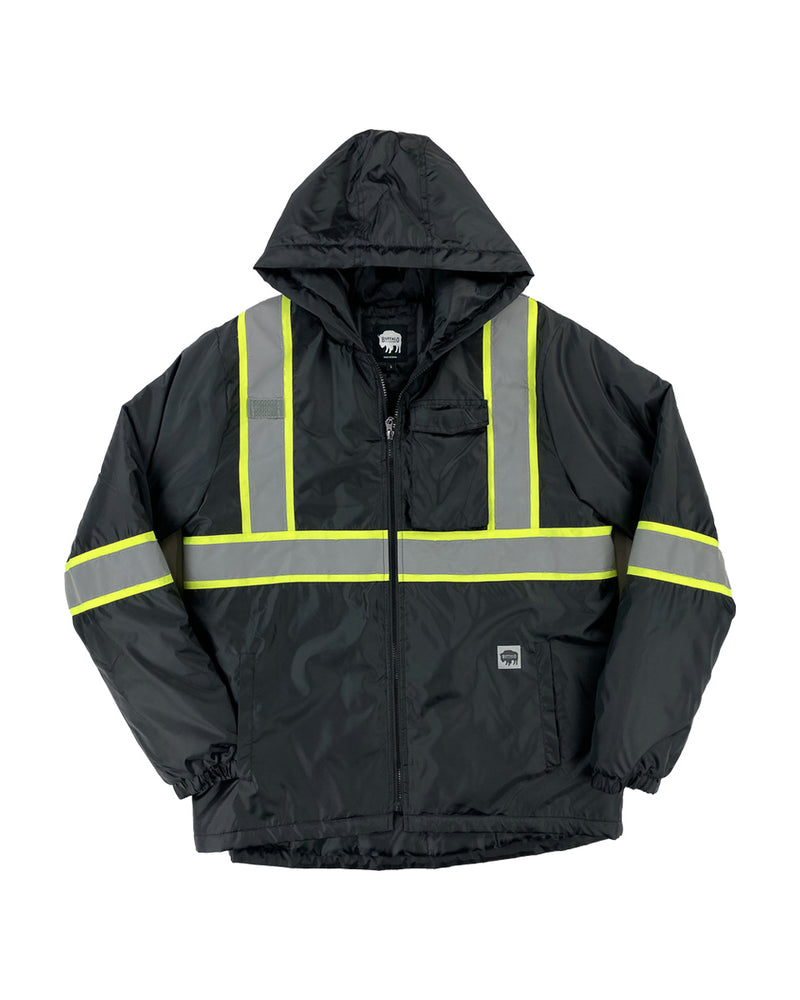 Buffalo Outdoors® Workwear Black Reflective Safety Midweight Field Jacket
