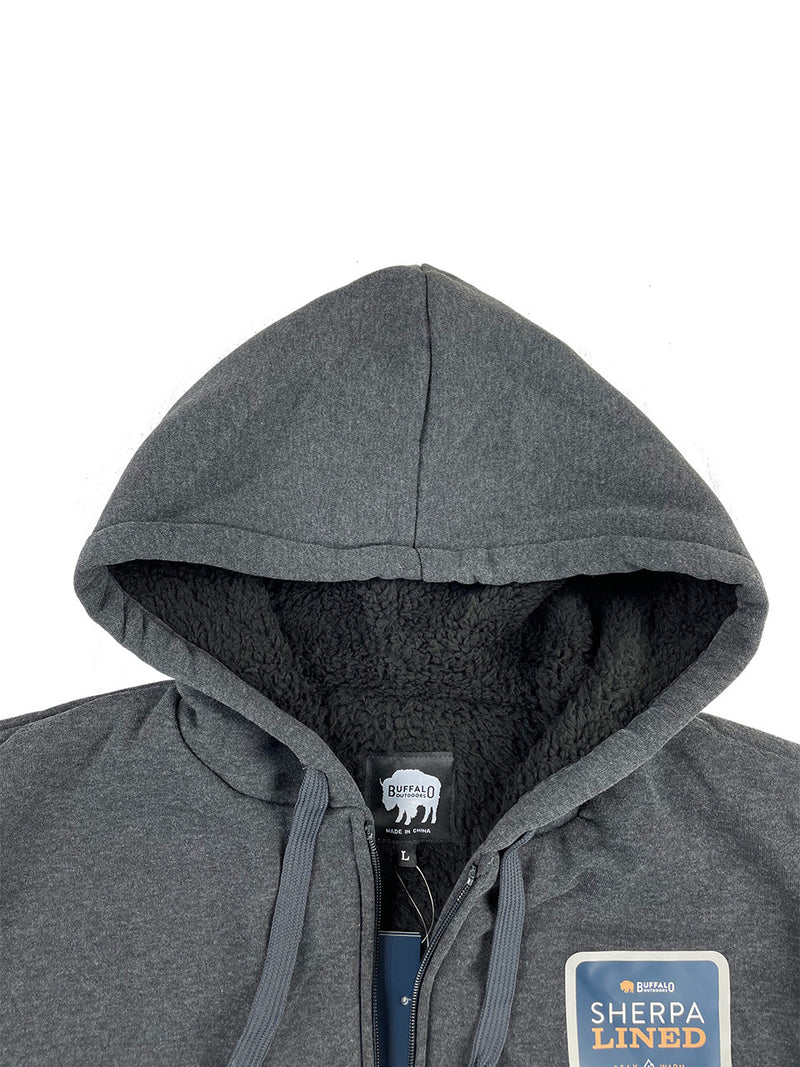 Buffalo Outdoors® Workwear Men's Sherpa Lined Hooded Sweatshirt