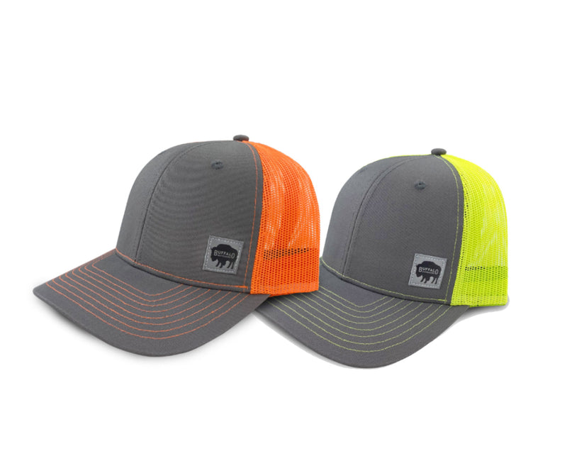 Buffalo Outdoors® Workwear Hi Vis Reflective Patch Trucker Hat