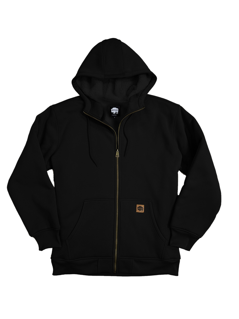 Buffalo Outdoors® Workwear Men's New Sherpa Lined Hooded Sweatshirt