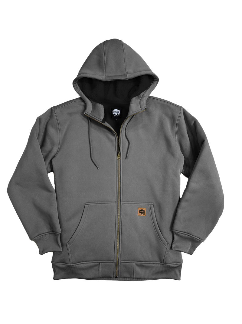 Buffalo Outdoors® Workwear Men's New Sherpa Lined Hooded Sweatshirt