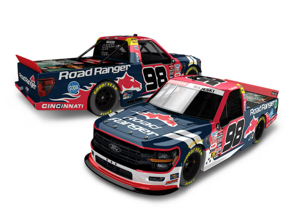 #A3 Ty Majeski Action Racing #98 Road Ranger 2024 NASCAR Craftsman Truck Series Championship Race Winner 1:64 Regular Paint Die-Cast Ford F-150