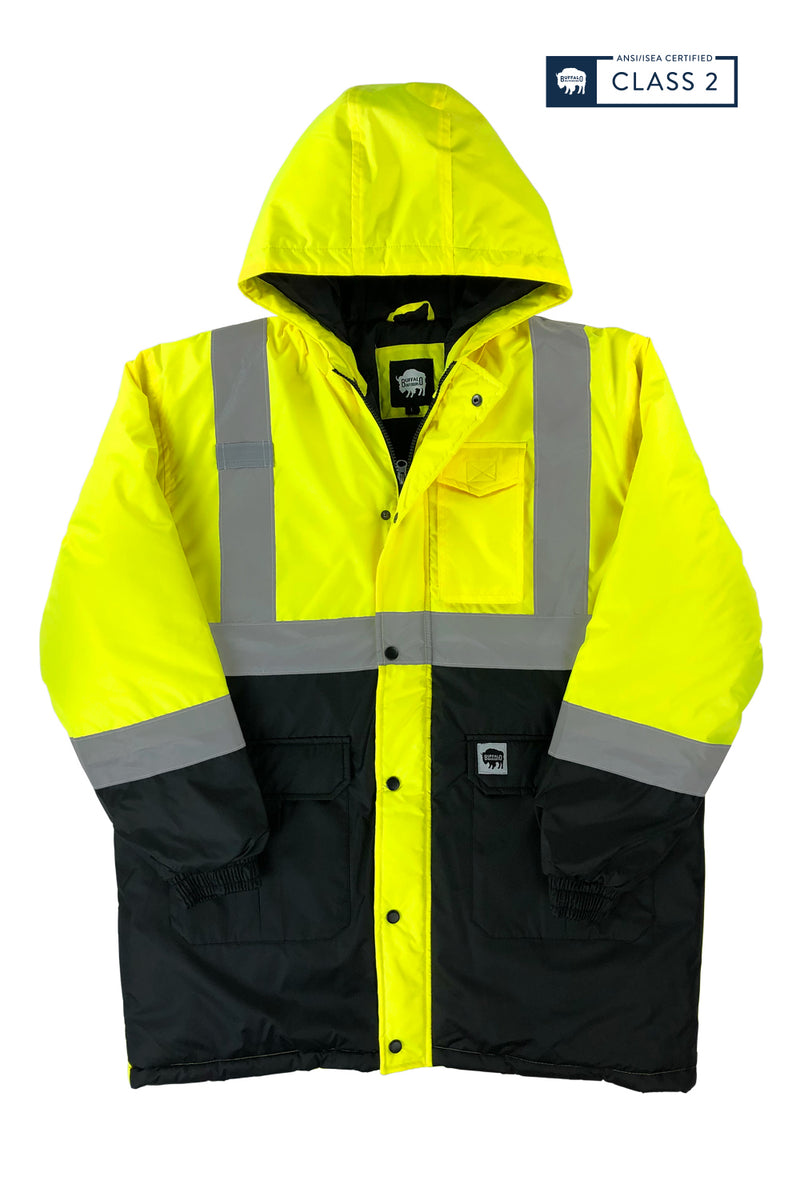 Buffalo Outdoors® Workwear Class 2 Hi Vis Safety Winter Parka