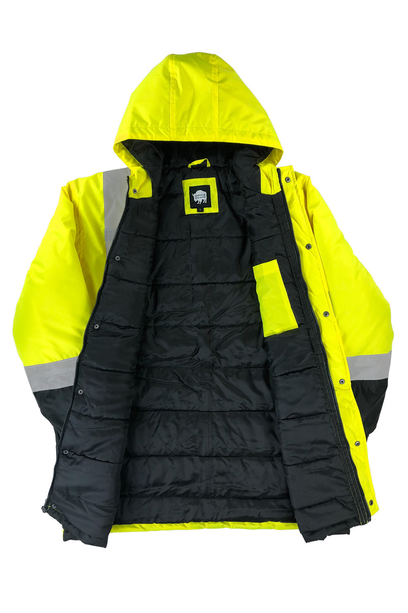 Buffalo Outdoors® Workwear Class 2 Hi Vis Safety Winter Parka