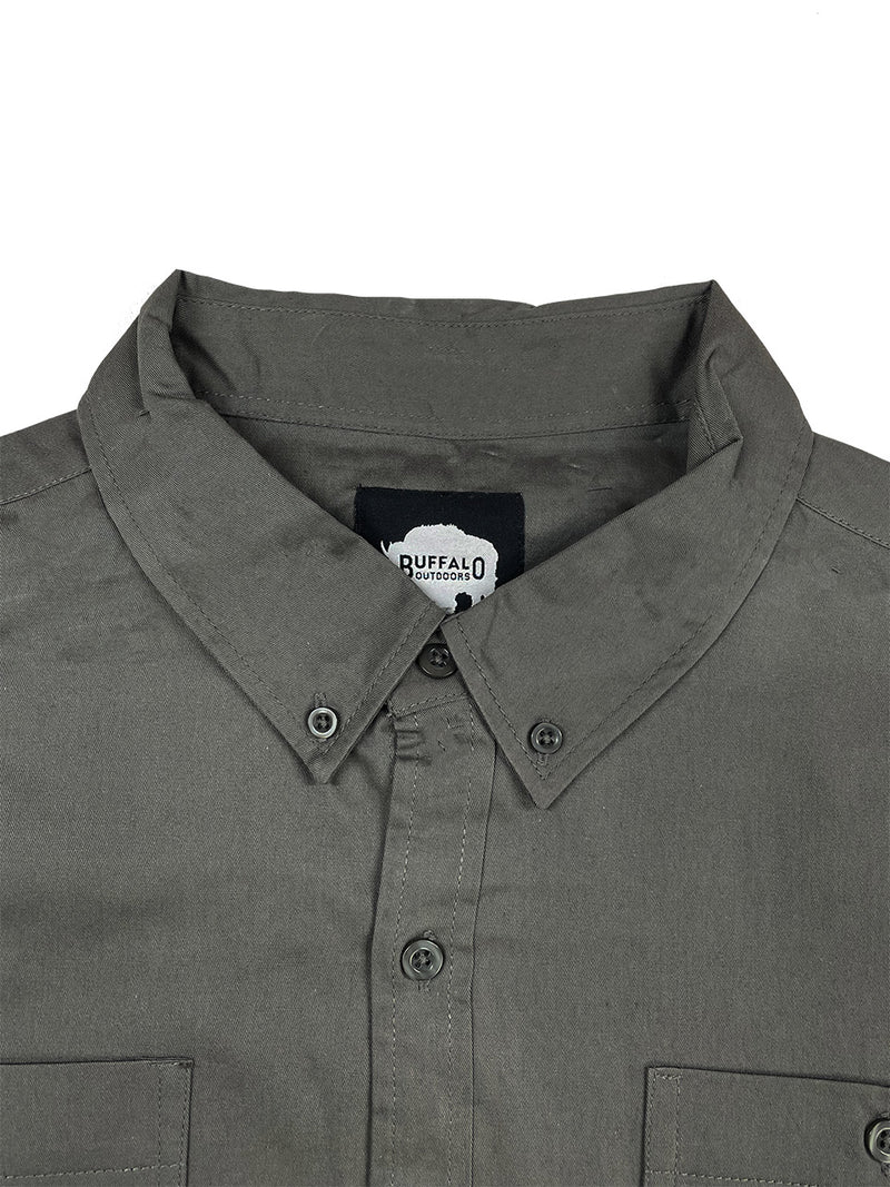 Buffalo Outdoors® Workwear Short Sleeve Button Down Twill Work Shirt