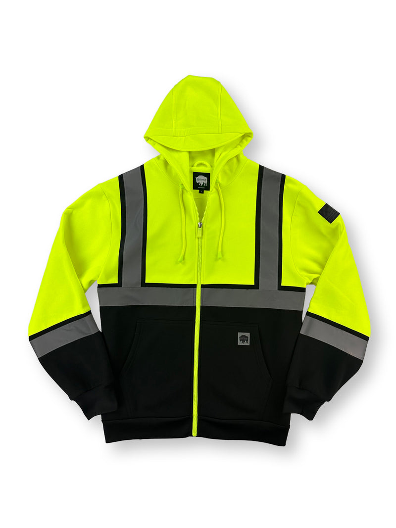 Buffalo Outdoors® Workwear Class 2 Hi Vis Reflective HD Safety Hoodie