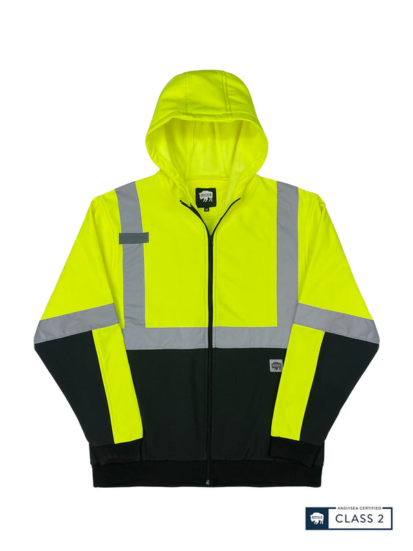 Buffalo Outdoors® Workwear Class 2 Hi Vis Safety Softshell Jacket