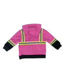 Buffalo Outdoors® Workwear Kid's Hi Vis Pink Reflective Safety Hoodie