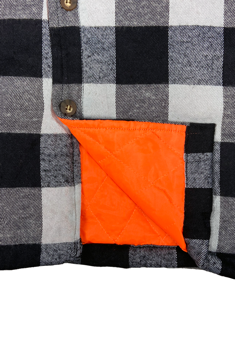 Buffalo Outdoors® Workwear Men's Orange Lined Flannel Shirt Jacket