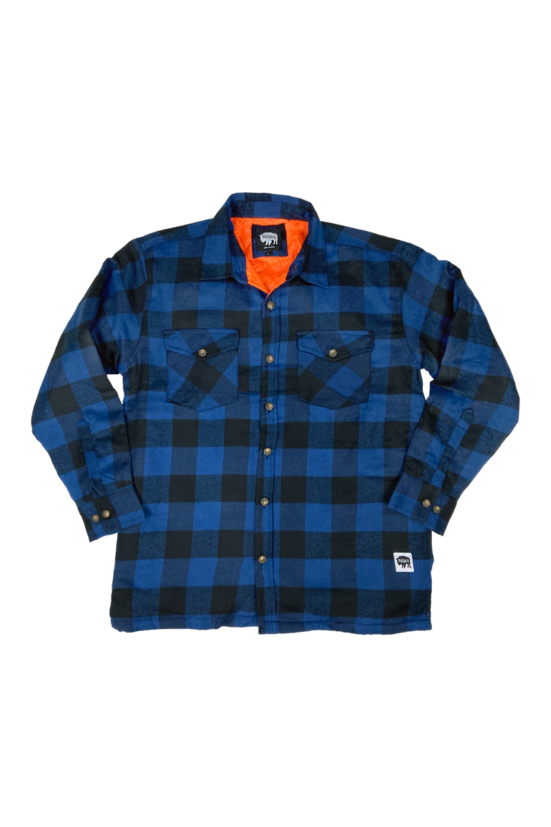 Buffalo Outdoors® Workwear Men's Orange Lined Flannel Shirt Jacket