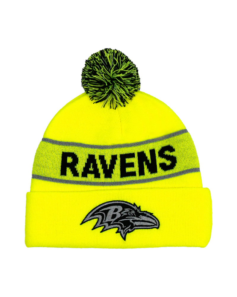 Buffalo Outdoors X NFL Safety Hi Vis Knit Pom Hat