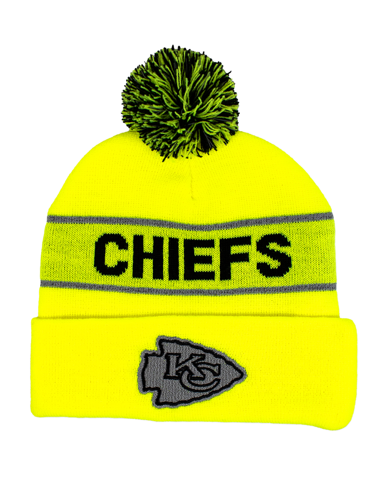 Buffalo Outdoors X NFL Safety Hi Vis Knit Pom Hat