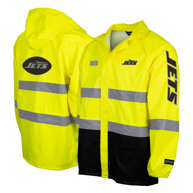 Buffalo Outdoors X NFL Hi Vis Safety Hooded Rainshell: AFC Teams
