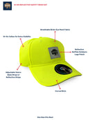 Buffalo Outdoors® Workwear Hi Vis Reflective Safety Mesh Hat