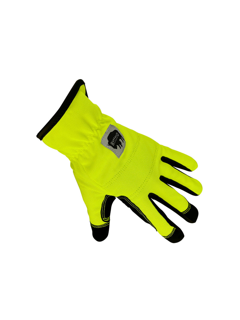 Buffalo Outdoors® Workwear Hi Vis Padded-Knuckle Work Gloves
