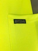 Buffalo Outdoors® Workwear Class 2 Reflective Hi Vis Safety Pocket Short Sleeve T-Shirt - Yellow