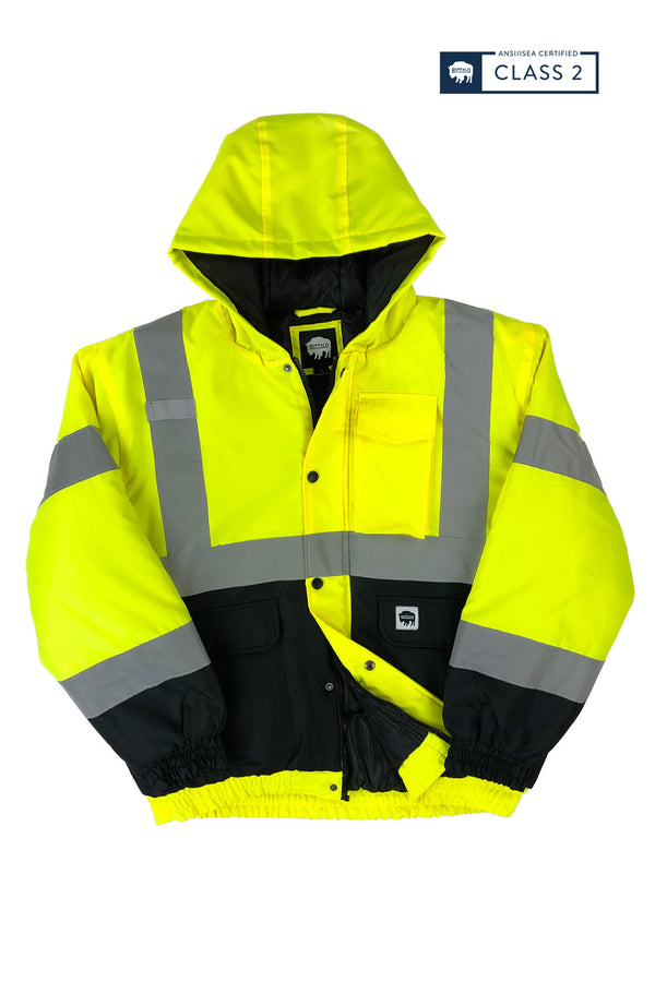 Buffalo Outdoors® Workwear Class 2 Hi Vis Safety Winter Jacket