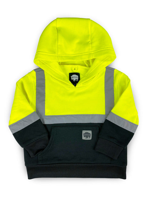 Buffalo Outdoors® Workwear Kid's Hi Vis Reflective Safety Hoodie