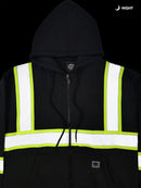 Buffalo Outdoors® Workwear Black Safety Reflective Hooded Sweatshirt